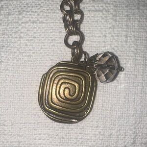Gold Spiral Pendant Necklace